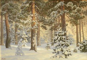 Живопись, Реализм - Снежный лес