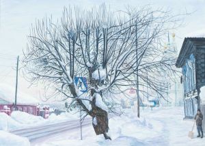 Графика, Реализм - После снегопада
