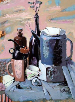 Живопись, Натюрморт - Still life with the blue teapot