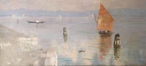 Живопись, Пейзаж - «Венеция» ( копия картины В. Д.Поленова)