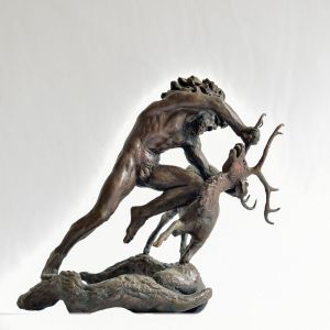 Скульптура, Мифологический жанр - Геракл и лань