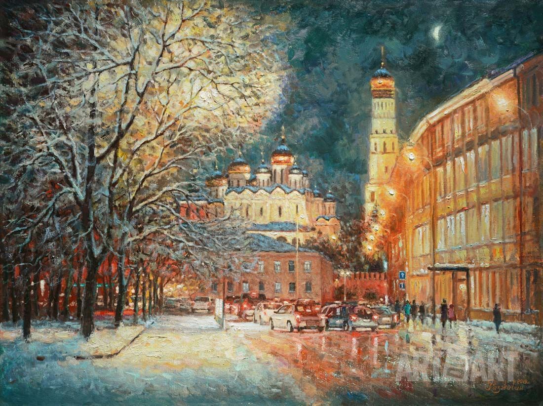 Художник Игорь Разживин пейзажи Москвы