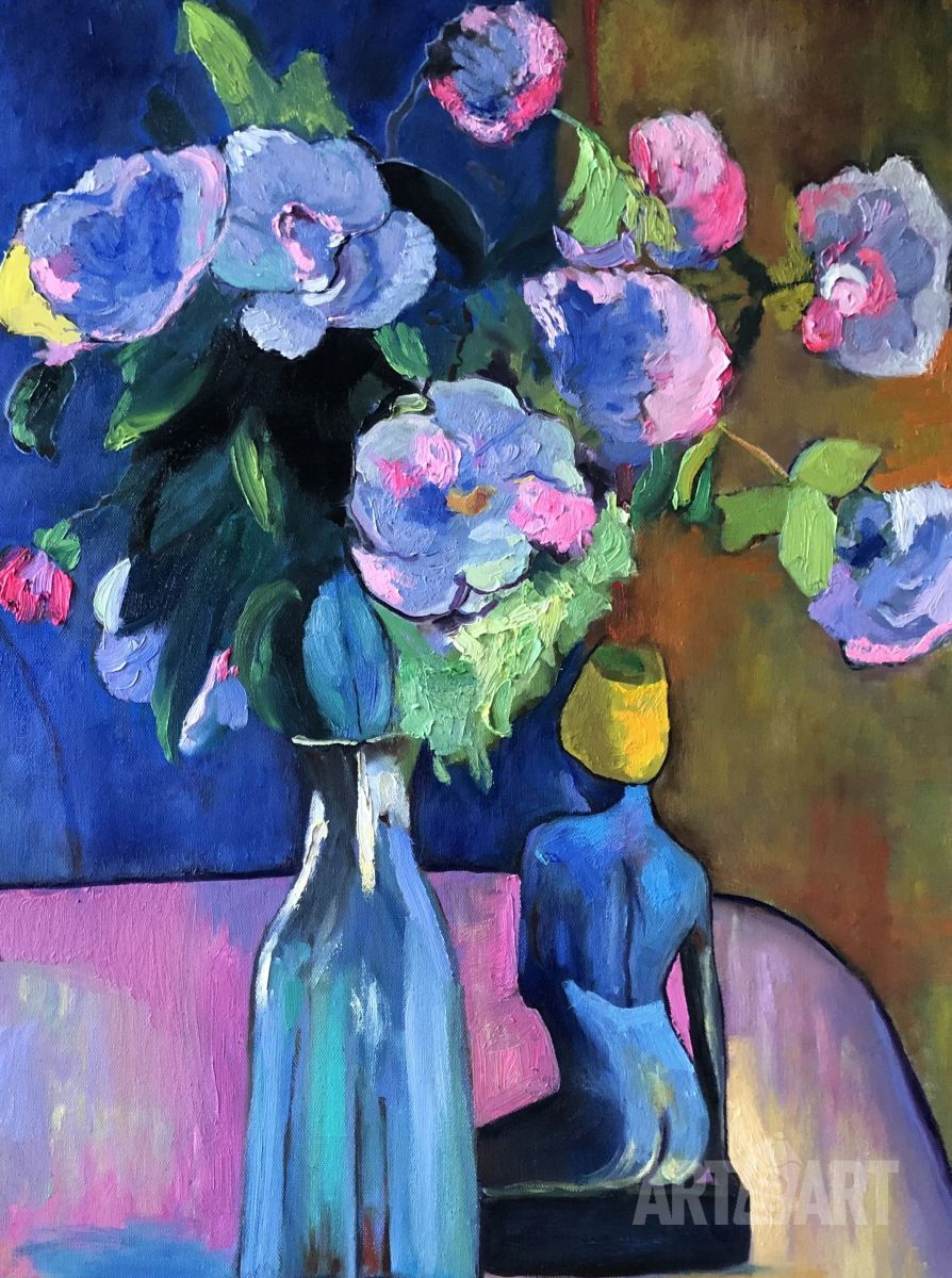 Ваза с цветами - Живопись, Наталия Осадчук