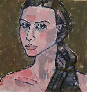 Живопись, Портрет - Розовый портрет