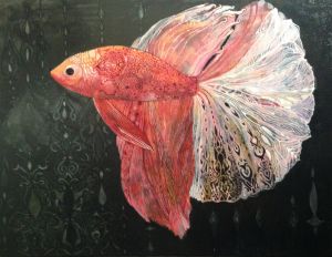Живопись, Анималистика - Бойцовая рыбка