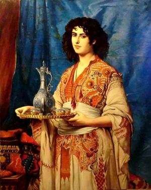 Живопись, Бытовой жанр - Кофе по-турецки (коп. с Дюбюфа)