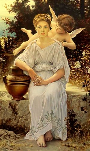 Живопись, Мифологический жанр - Шёпот любви (копия с Бугро)