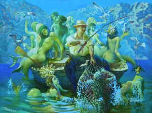 Живопись, Мифологический жанр - Мечта рыбака