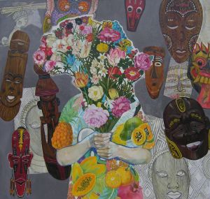 Живопись, Сюжетно-тематический жанр - Африканские маски