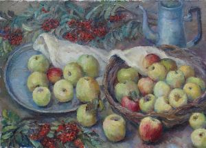 Живопись, Импрессионизм - Натюрморт с яблоками