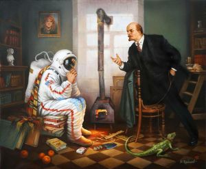 Живопись, Городской пейзаж - Революция продолжается!