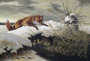 Живопись, Реализм - Лиса на охоте