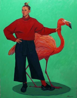 Живопись, Сюжетно-тематический жанр - And Flamingo