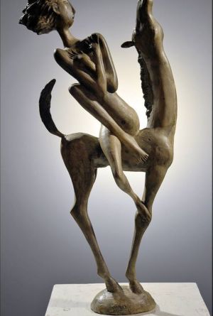 Скульптура, Бытовой жанр - GIRL AND HORSE 