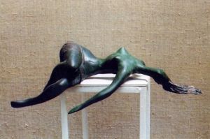 Скульптура, Аллегория - Mila 2001.year.bronze35x17x10cm.4000$