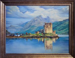 Живопись, Пейзаж - Замок Айлен-Донан в Шотландии