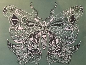 Графика, Символизм - Мать Бабочка
