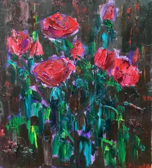 Живопись, Импрессионизм - Red roses 