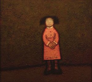Живопись, Наивное искусство - Девочка в розовом платье