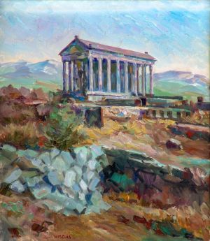 Живопись, Пейзаж - Языческий храм в Армении