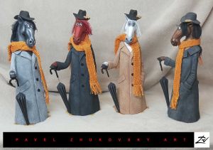 Скульптура, Анималистика - Символ 2026 года. «Конь в пальто».