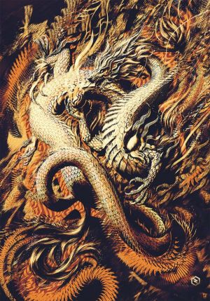 Живопись, Экспрессионизм - Восточный Дракон II