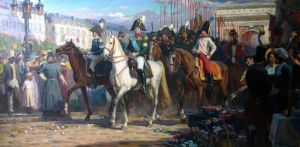 Живопись, Батальный жанр - Вступление  Русской Армии в Париж 31 марта 1814 г