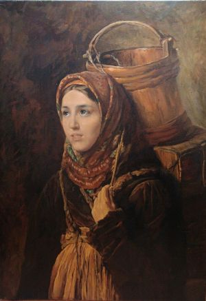Живопись, Портрет - Селёдочница (копия Маковского)