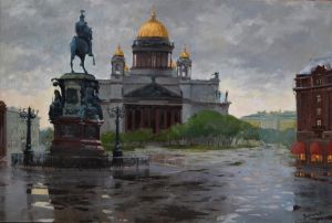 Живопись, Реализм - Петербург после дождя
