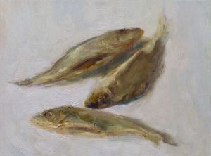 Живопись, Натюрморт - Вяленая рыба