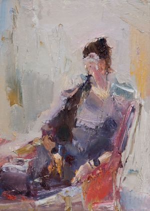 Живопись, Импрессионизм - Девушка в кресле