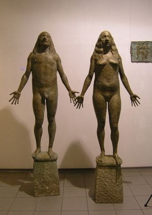Скульптура, Исторический жанр - Адам и Ева