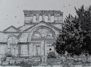 Графика, Городской пейзаж - Каменное наследие