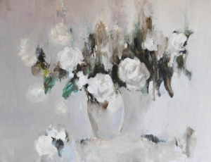 Живопись, Натюрморт - Белые розы