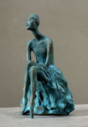 Скульптура, Портрет - Голубая балерина