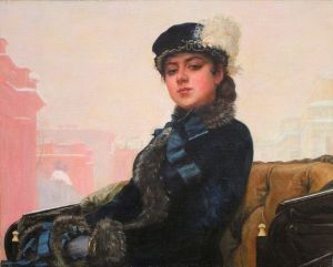 Живопись, Портрет - Копия работы И. Крамского «Неизвестная» 1883г.