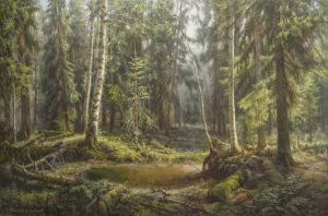 Живопись, Реализм - Утро в дремучем лесу