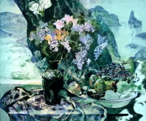 Живопись, Натюрморт - Сирень и Море  Lilac and the Sea