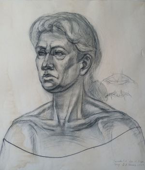 Графика, Портрет - Рисунок портрет женщины. Portrait 