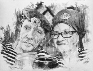 Графика, Портрет - За ВДВ !