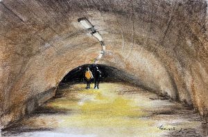 Графика, Городской пейзаж - Поворот