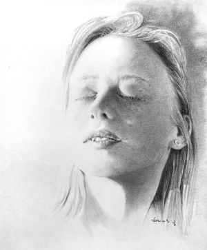 Графика, Портрет - Рыжее солнце