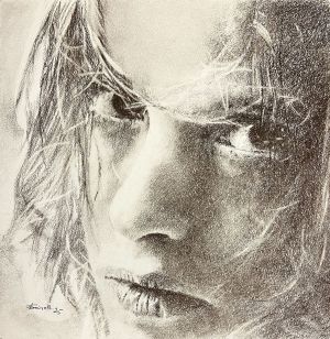 Графика, Портрет - Блюдо подается холодным