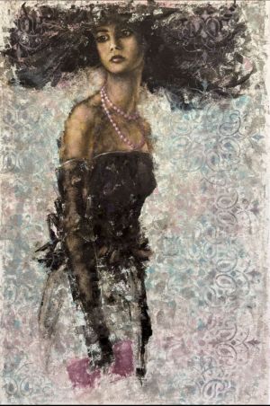 Живопись, Портрет - Фамильный розовый жемчуг