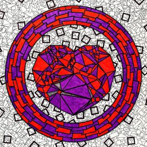 Графика, Карандаш - В любви (Ред)