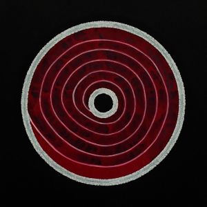 Графика, Интерьер - Инъекция (1) Красно-белая абстракция с узором