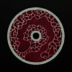 Графика, Интерьер - Инъекция (2) Красно-белая абстракция с жидким узором