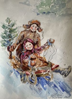 Живопись, Портрет - Радость