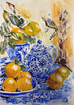 Живопись, Натюрморт - Пора пить чай