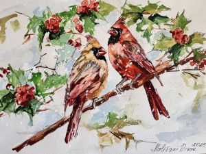 Живопись, Анималистика - Рождество